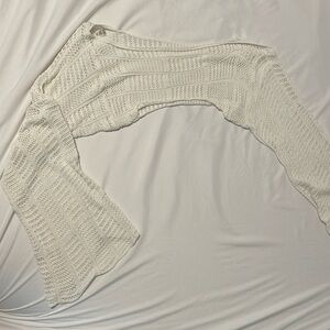 Off white never worn bikini top cover up